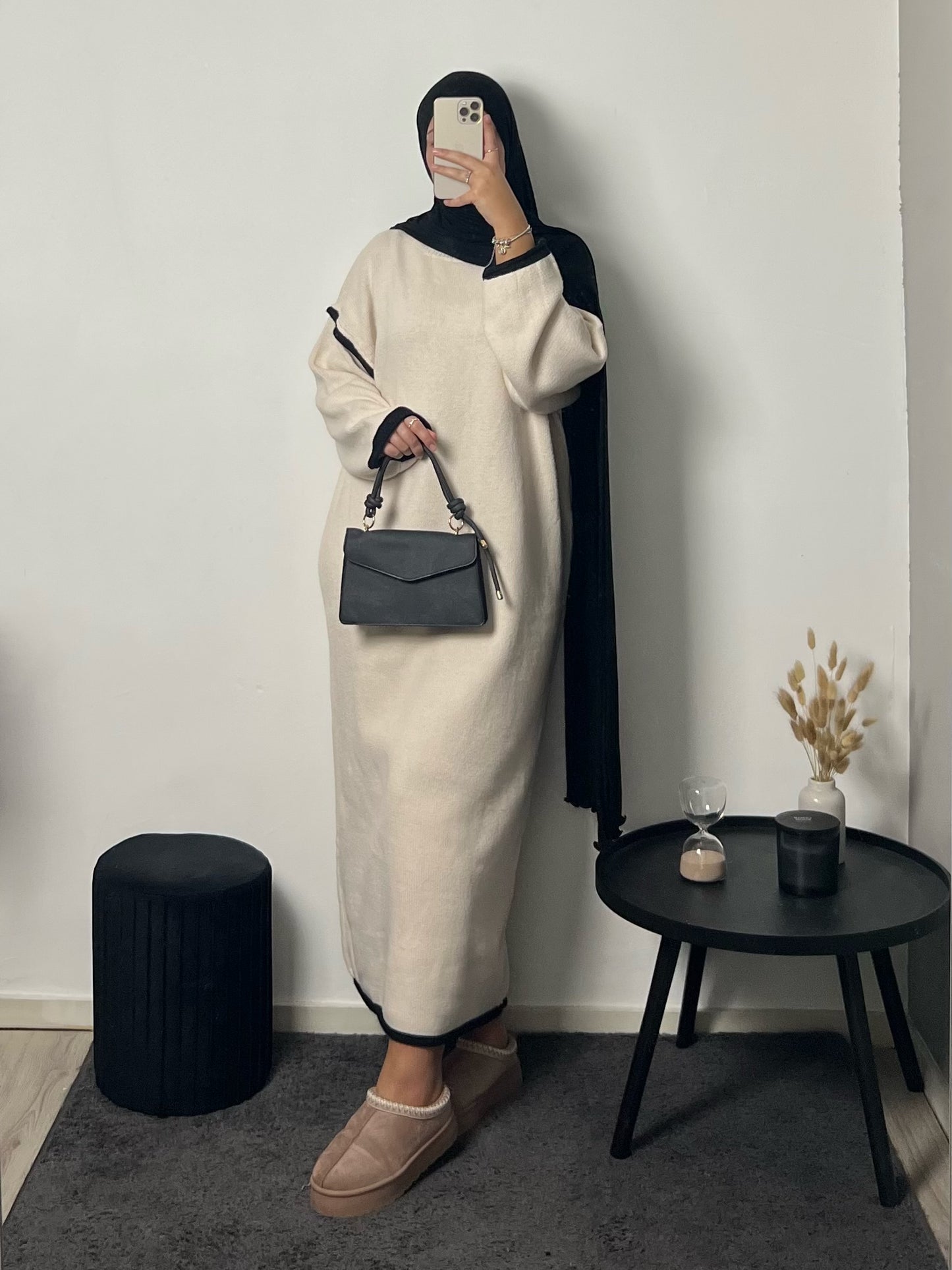 Yara Sweater Dress Beige