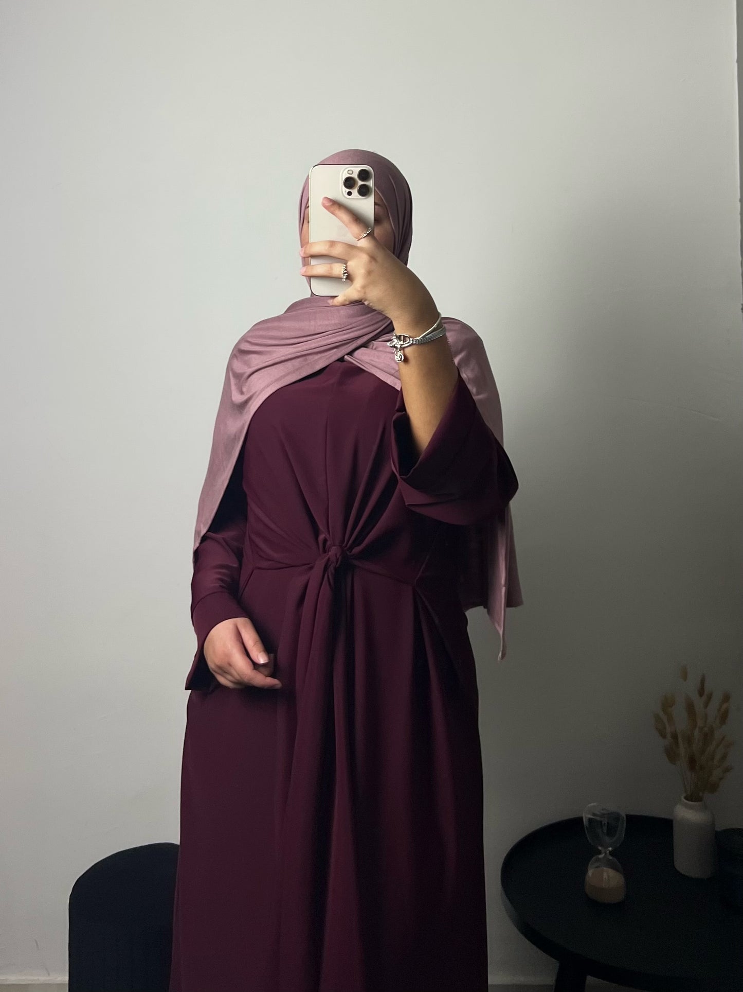 Layya Wrap Dress Bordeaux