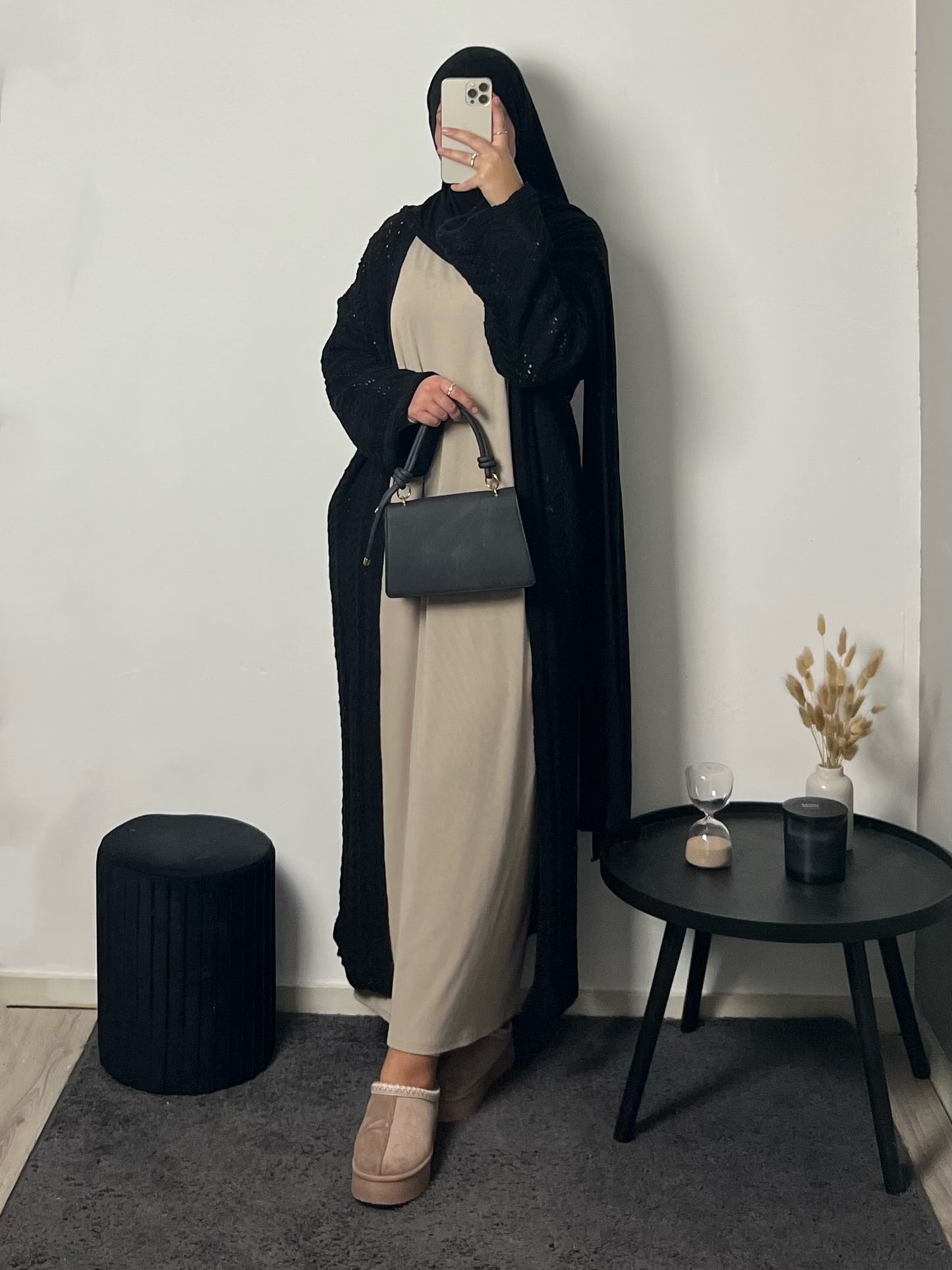 Mira Knitted Cardigan Black
