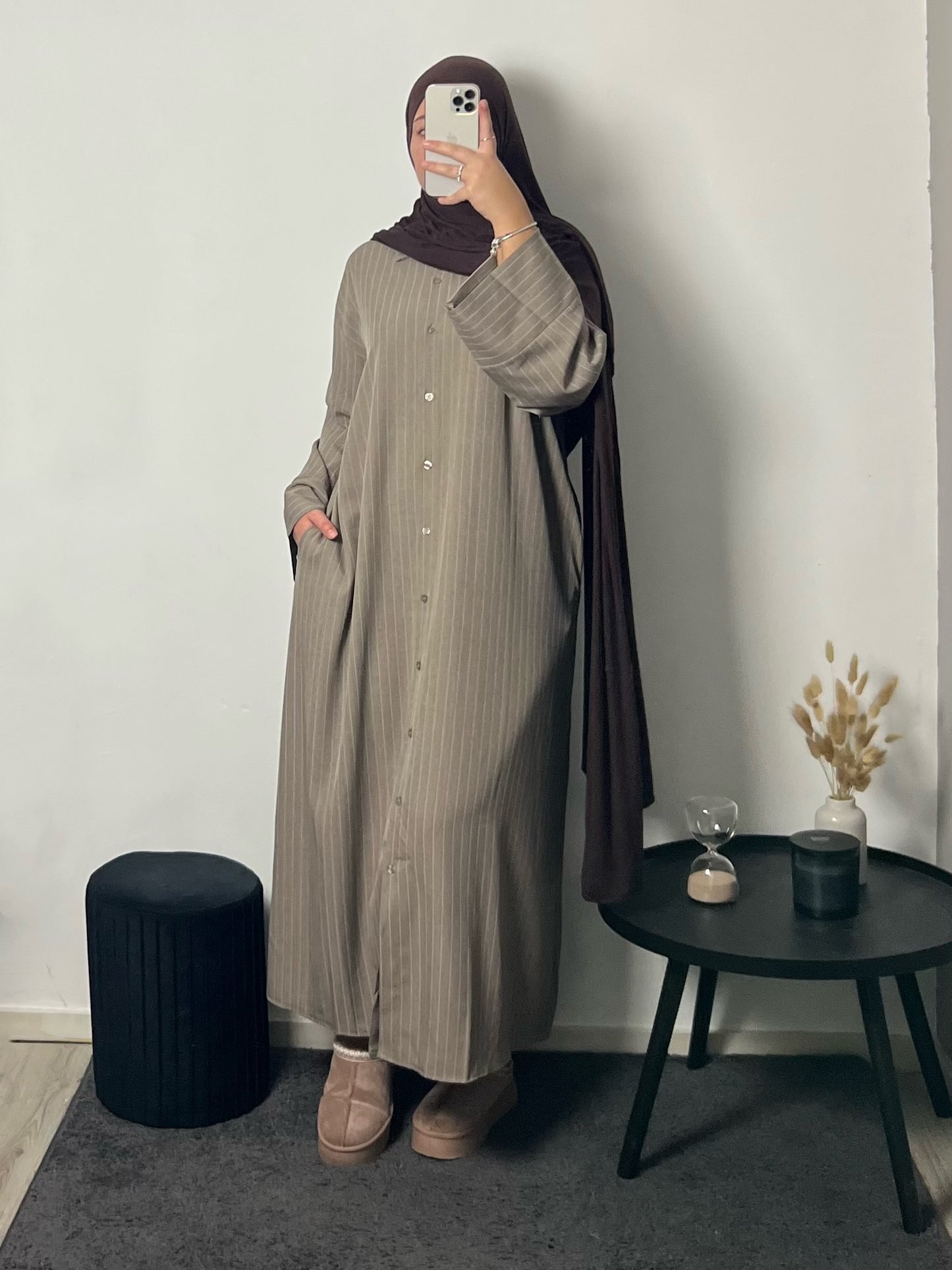 Nora Dress Taupe