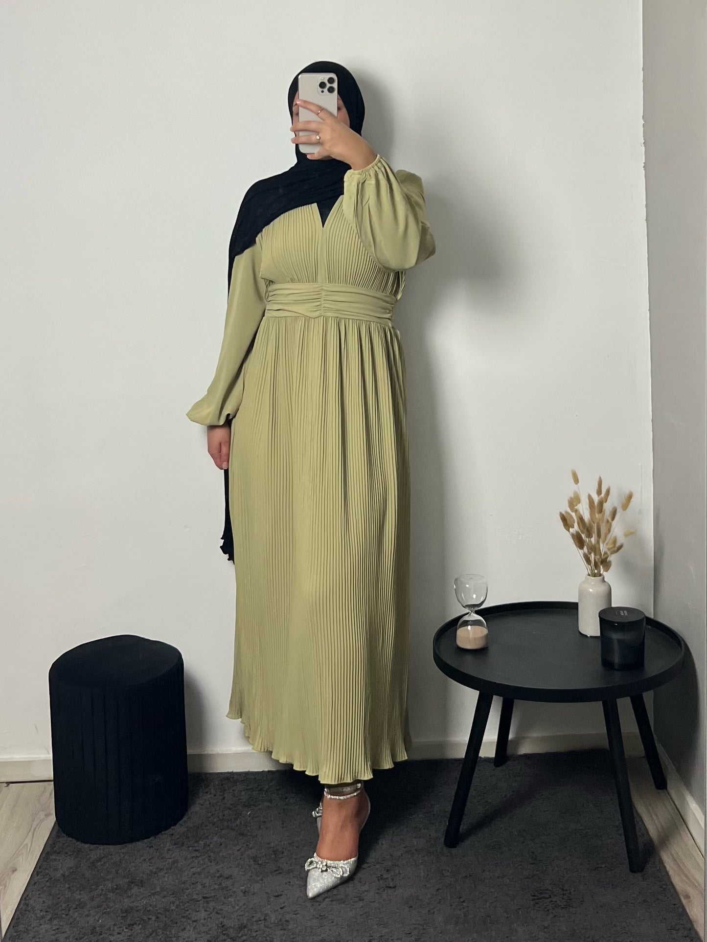Hazal Dress Olijfgroen