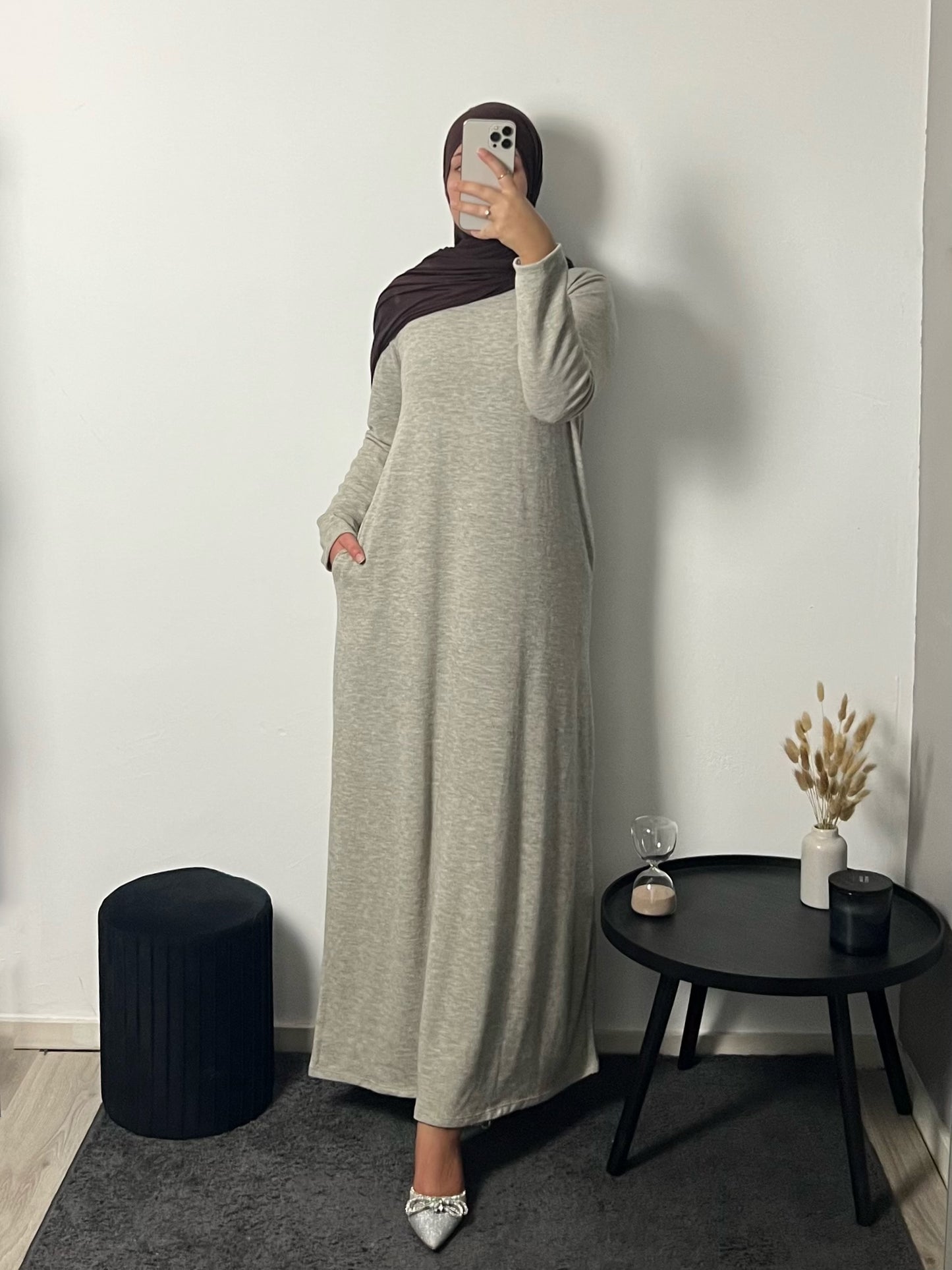 Abaya/kimono set Liya Ecru