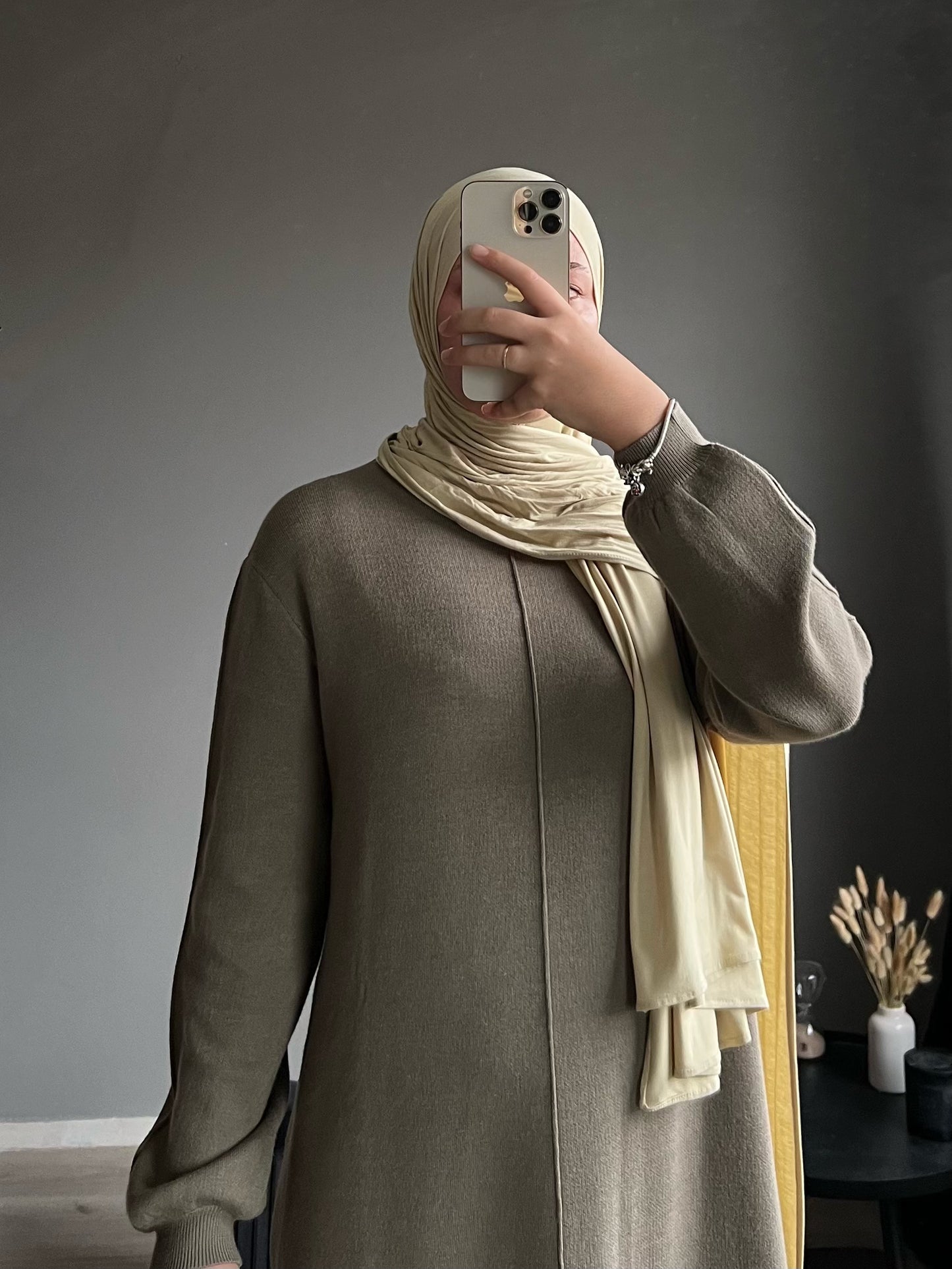 Asiya Knit Dress Khaki