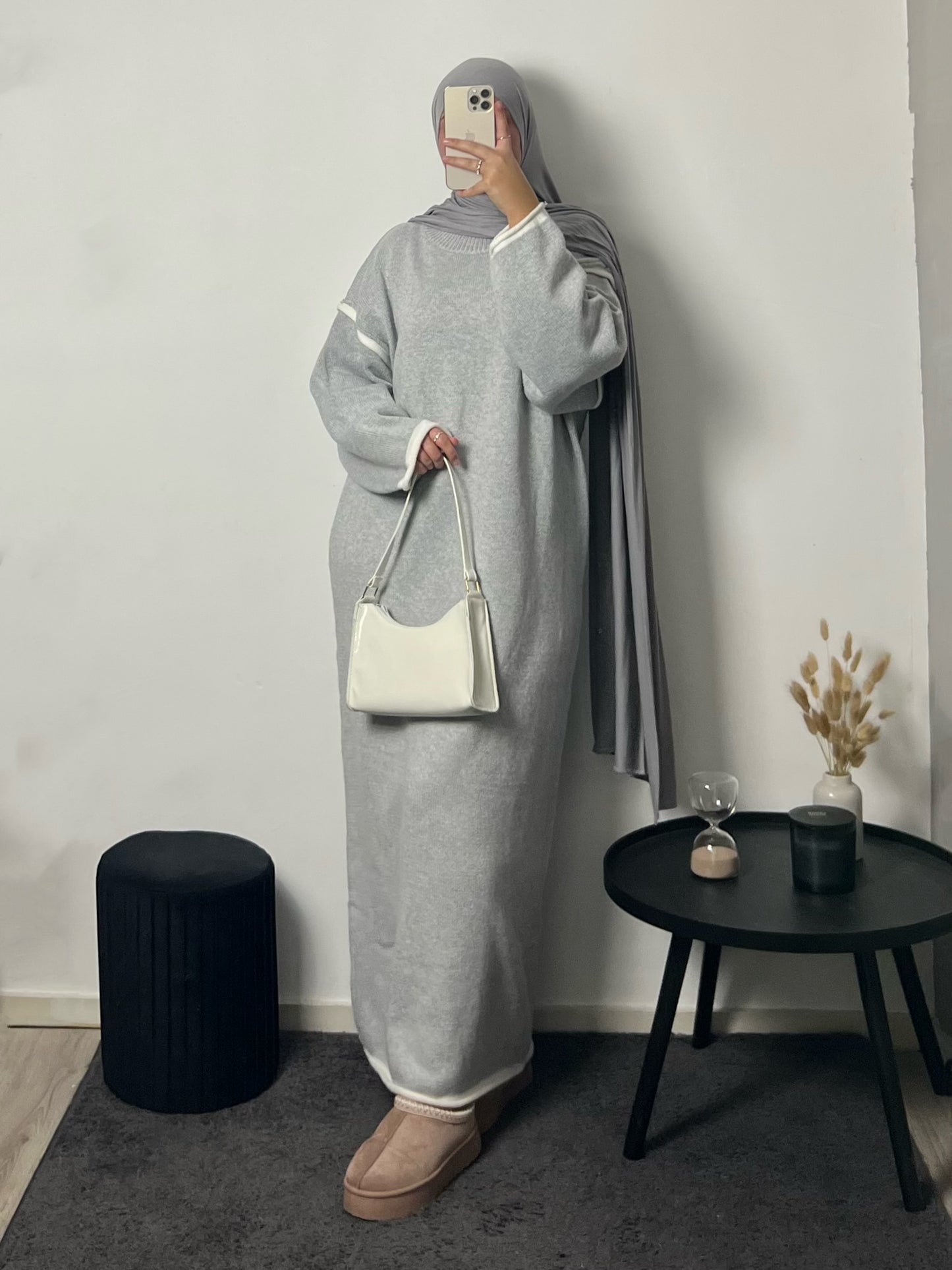 Yara Sweater Dress Grey