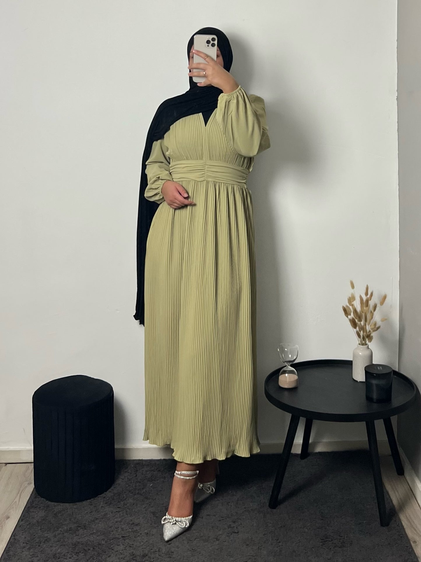 Hazal Dress Olijfgroen