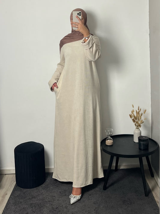Inez Abaya Beige