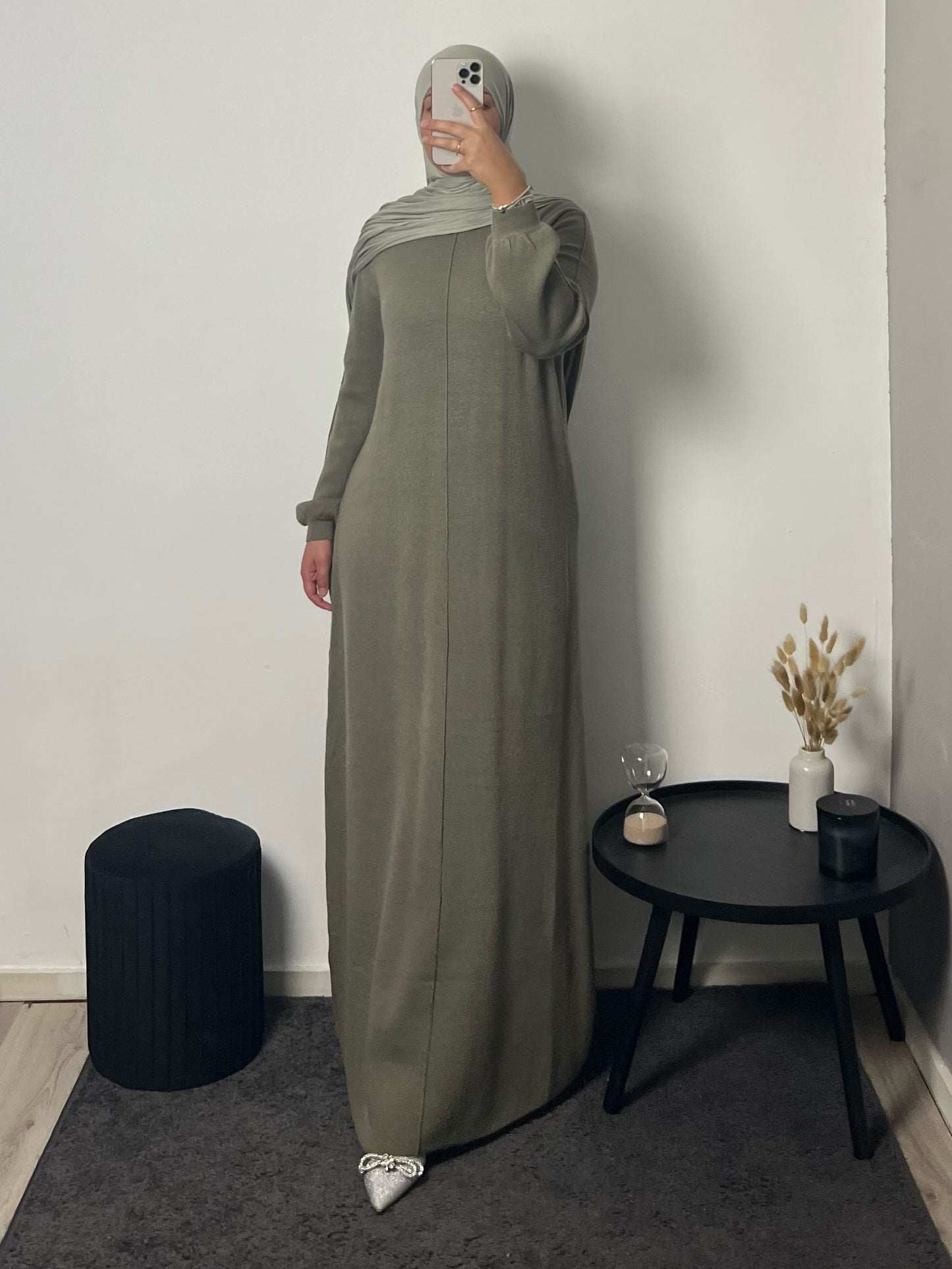 Asiya Knit Dress Khaki